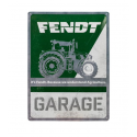 Tabliczka blaszana Fendt Garage 30x40 cm w stylu retro
