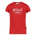 Bluzka dziecięca czerwona Fendt Nature z krótkim rękawem T-shirt
